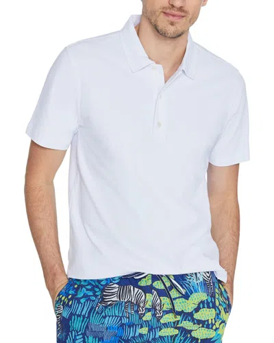 J.mclaughlin J. Mclaughlin Fairhope Pique Polo Shirt In White
