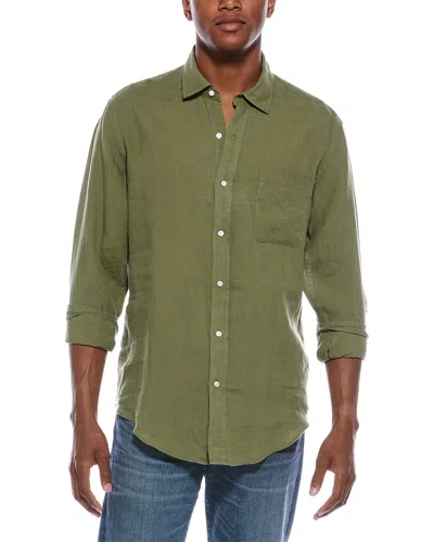 J.mclaughlin J. Mclaughlin Gramercy Linen Shirt In Green
