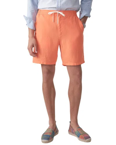 J.mclaughlin J. Mclaughlin Griffin Linen Short In Orange