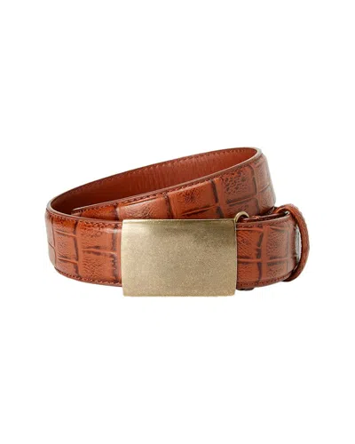 J.mclaughlin J. Mclaughlin James Coc-embossed Leather Belt