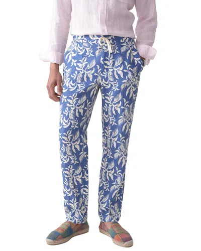 J.mclaughlin J. Mclaughlin Jardin Leaf Callistair Linen Pant In White