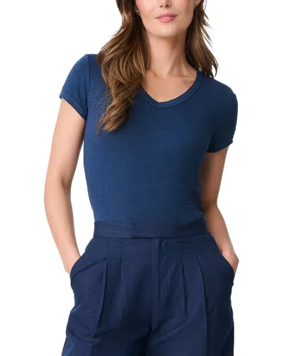 J.mclaughlin J. Mclaughlin Kacey Linen-blend Top In Blue