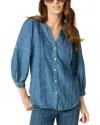 J.mclaughlin J. Mclaughlin Laramie Linen-blend Blouse In Multi