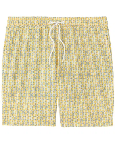 J.mclaughlin J. Mclaughlin Local Catch Bruce Swim Short In Yellow
