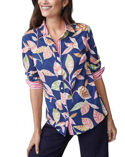 J.mclaughlin J. Mclaughlin Lois Blouse In Blue