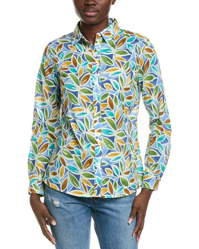 J.mclaughlin J. Mclaughlin Lois Blouse In Blue