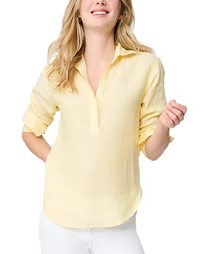 J.mclaughlin J. Mclaughlin Lula Linen Blouse In White