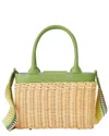 J.mclaughlin J. Mclaughlin Maidstone Wicker Handbag