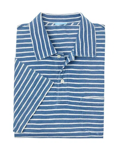 J.mclaughlin J. Mclaughlin Martin Stripe Marlon Knit Top In Blue