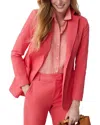 J.mclaughlin Merona Linen-blend Jacket In Multi