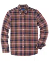 J.mclaughlin J. Mclaughlin Plaid Collis Modern Fit Wo Woven Shirt In Red