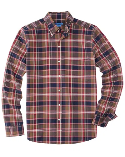 J.mclaughlin J. Mclaughlin Plaid Collis Modern Fit Wo Woven Shirt In Red