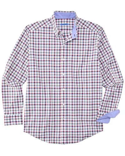 J.mclaughlin J. Mclaughlin Plaid Collis Woven Shirt In Blue