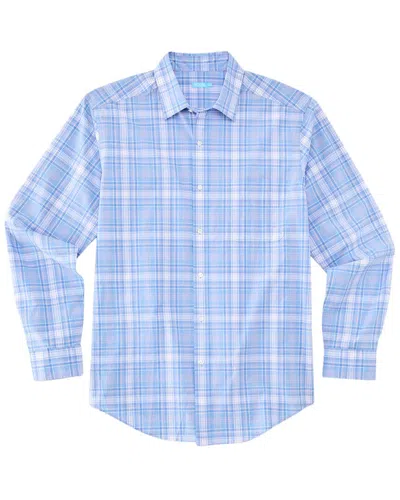 J.mclaughlin J. Mclaughlin Plaid Collis Woven Shirt In Blue