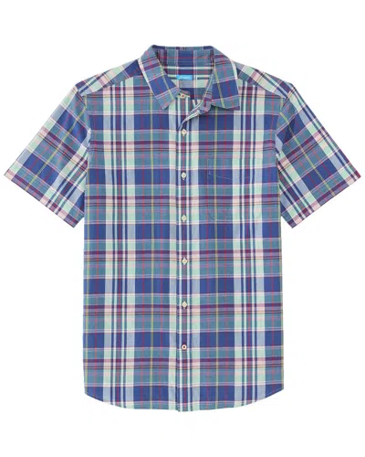 J.mclaughlin J. Mclaughlin Plaid Montauk Woven Shirt In Blue