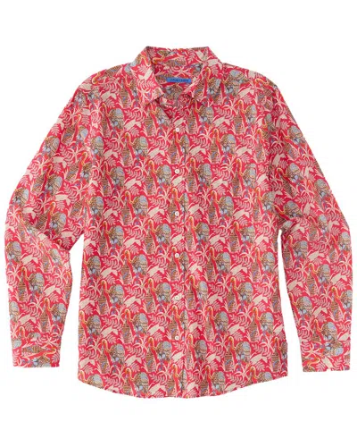 J.mclaughlin J. Mclaughlin Rare Bird Gramercy Modern Fit Woven Shirt In Blue