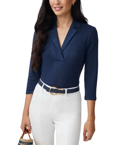 J.mclaughlin J. Mclaughlin Romeo Linen-blend Top