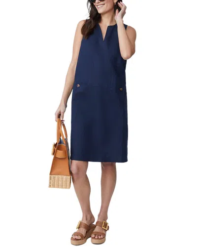 J.mclaughlin J. Mclaughlin Rue Linen Dress In Blue