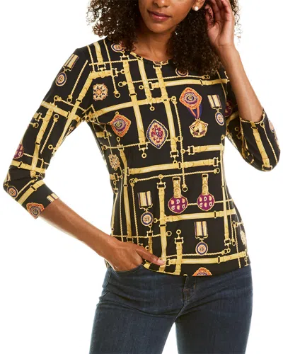 J.mclaughlin J. Mclaughlin Signature Catalina Cloth T-shirt In Black