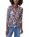 J.mclaughlin J. Mclaughlin Signature Tee Top In Blue