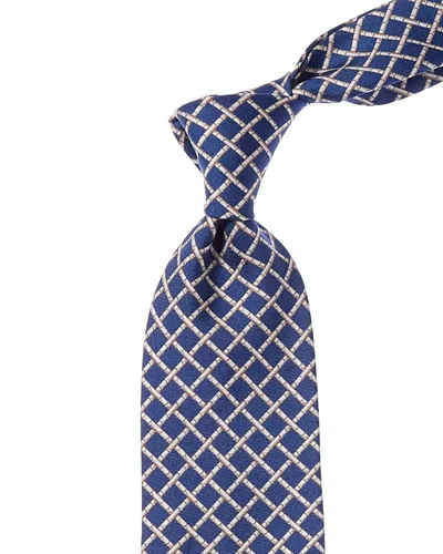 J.mclaughlin J. Mclaughlin Silk Tie In Blue