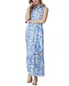 J.mclaughlin J. Mclaughlin Soiree Silk-blend Dress In Blue