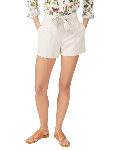 J.mclaughlin J. Mclaughlin Solid Abbie Linen-blend Short In Beige