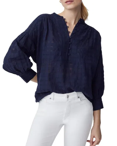 J.mclaughlin J. Mclaughlin Ushi Linen-blend Blouse