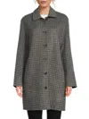 J.mclaughlin J. Mclaughlin Women's Frade Single-breasted Reversible Wool-blend Coat In Multi