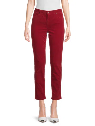 J.mclaughlin J. Mclaughlin Women's Watson Holiday Red Corduroy Pants