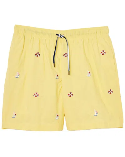 J.mclaughlin J. Mclaughlin Yacht Club Gibson Swim Trunk In Yellow