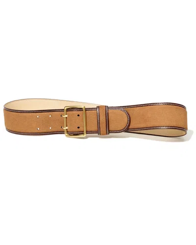 J.mclaughlin J. Mclaughlin Zoe Suede Belt In Brown