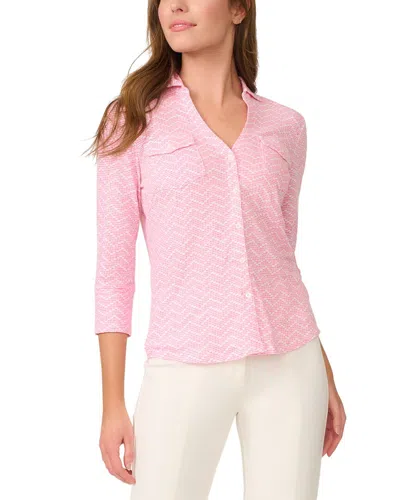 J.mclaughlin Brynn Linen-blend Top In Pink