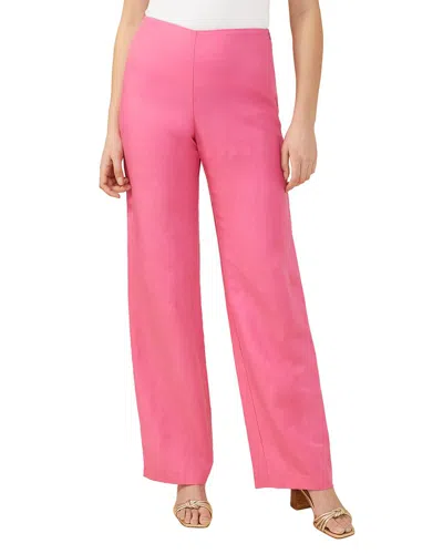 J.mclaughlin Carter Linen-blend Pant In Pink