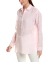 J.mclaughlin Fallon Loose Fit Linen Blouse