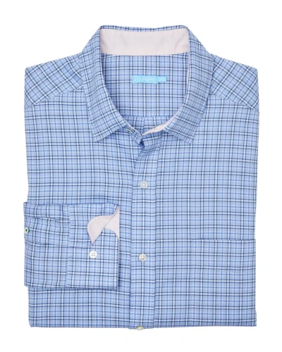 J.mclaughlin Mini Plaid Gramercy Shirt In Blue
