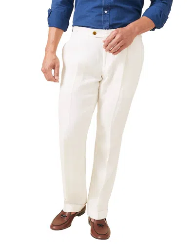 J.mclaughlin Solid Brix Linen Pant In White
