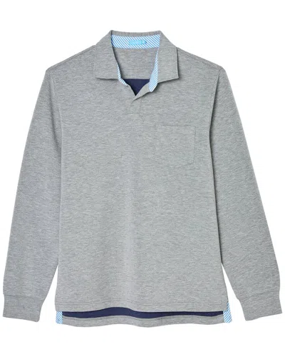 J.mclaughlin Solid Flip Shirt In Gray