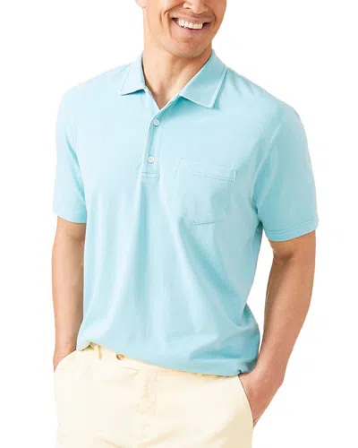 J.mclaughlin Solid Levi Polo Shirt In Blue