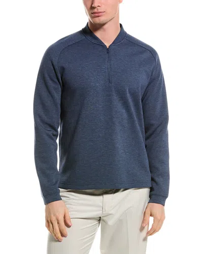 J.mclaughlin Solid Peak Polo Shirt In Blue