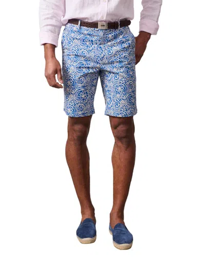 J.mclaughlin Two Tone English Paisley Oliver Short In Blue