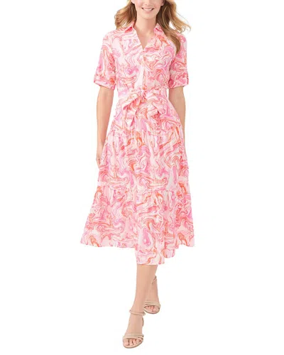 J.mclaughlin Janelle Silk-blend Dress In Pink