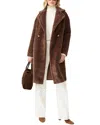 J.mclaughlin Kenyon Coat In Brown