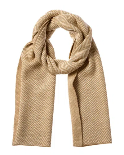 J.mclaughlin Layla Wool-blend Scarf In Brown