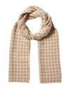 J.mclaughlin Layla Wool-blend Scarf In Brown