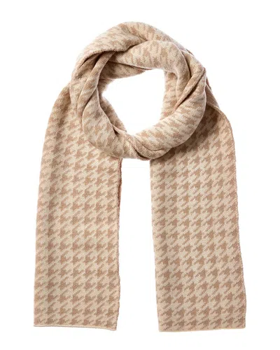 J.mclaughlin Layla Wool-blend Scarf In Brown
