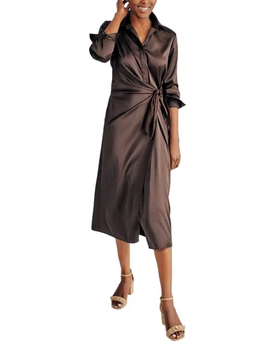 J.mclaughlin Leandra Midi Dress In Brown