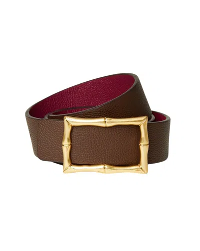 J.mclaughlin Lina Leather Belt In Brown