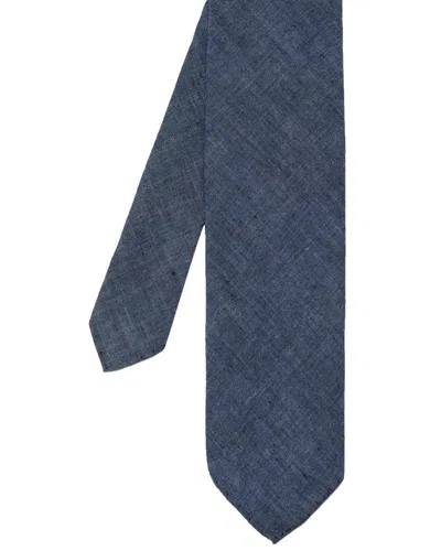 J.mclaughlin Linen-blend Tie In Multi