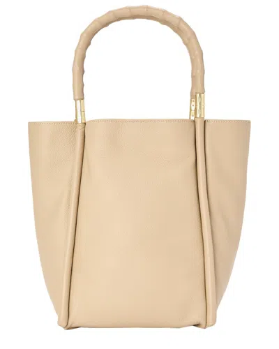 J.mclaughlin Lockwood Leather Handbag In Brown